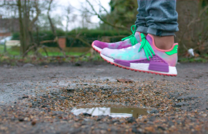 Jumping in mud with UNRELEASED Adidas NMD Pharrell - Holi Festival